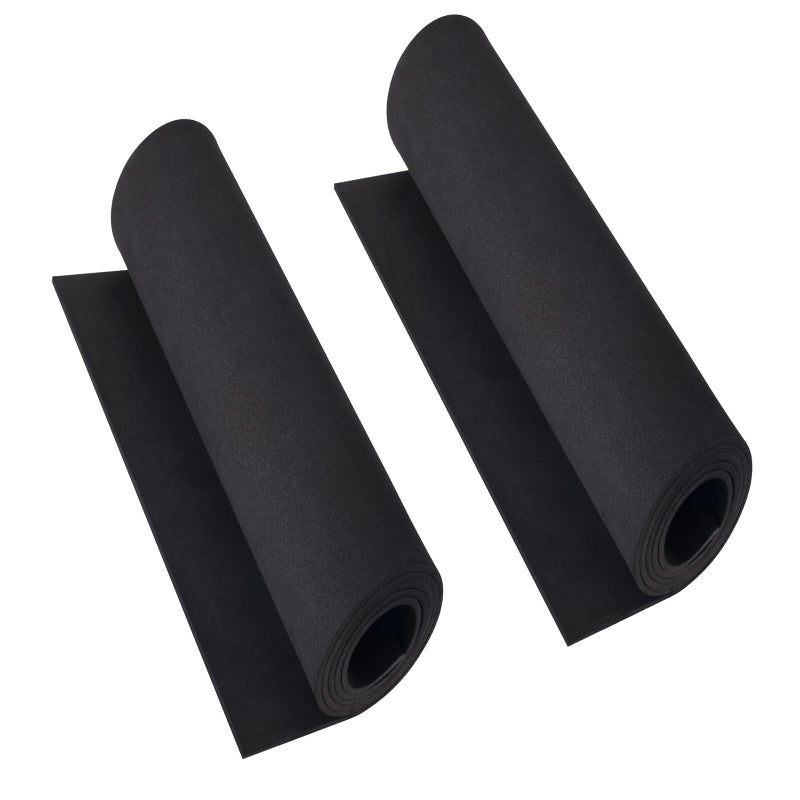 MEARCOOH 2-Pack Black Eva Foam Cosplay Sheets roll, Premium eva Craft Foam 2mm Thick, 13.5"" x 49"", High Density 86kg/m3 for Cosplay Costume, Crafts, DIY Projects by MEARCOOH - Image 1